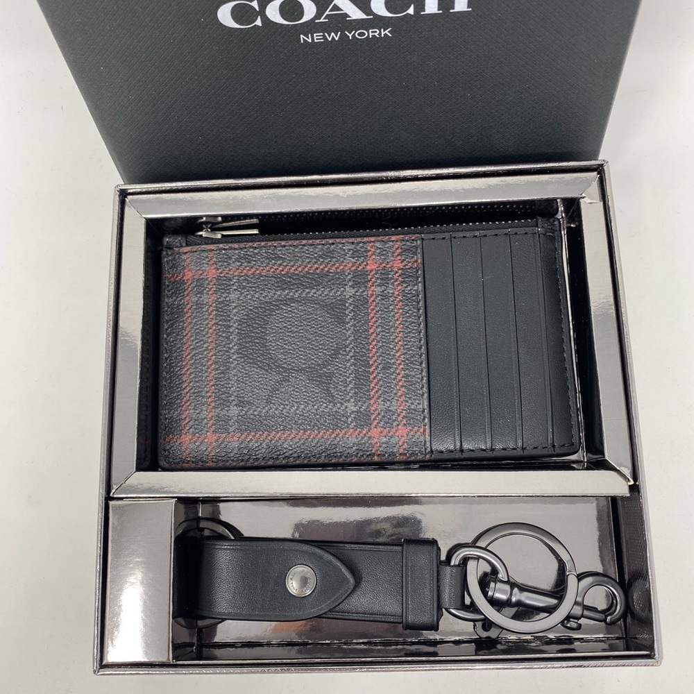 NWT 2 PCs Coach Card Case & Key Fob - Picture 2 of 9